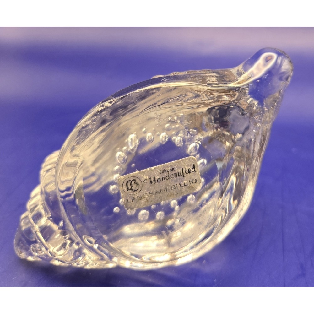 Handblown Seashell Glass The Style Of Murano. Bubbles, Swirls & Ribbing #22 - Picture 11 of 12